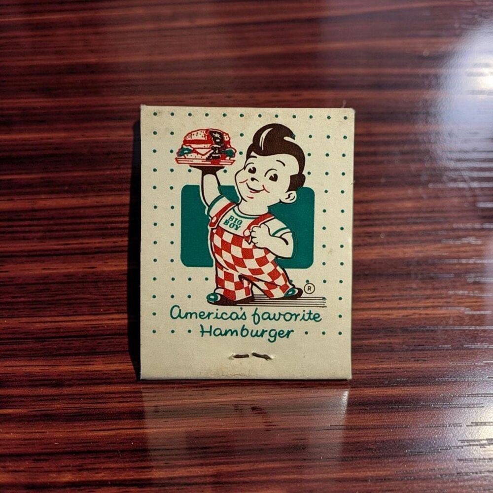 RARE Vintage Marc’s Big Boy Restaurant Unstruck Matchbook